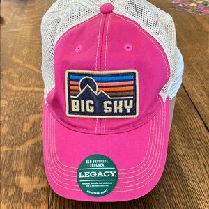 Legacy Pink Big Sky Trucker Hat